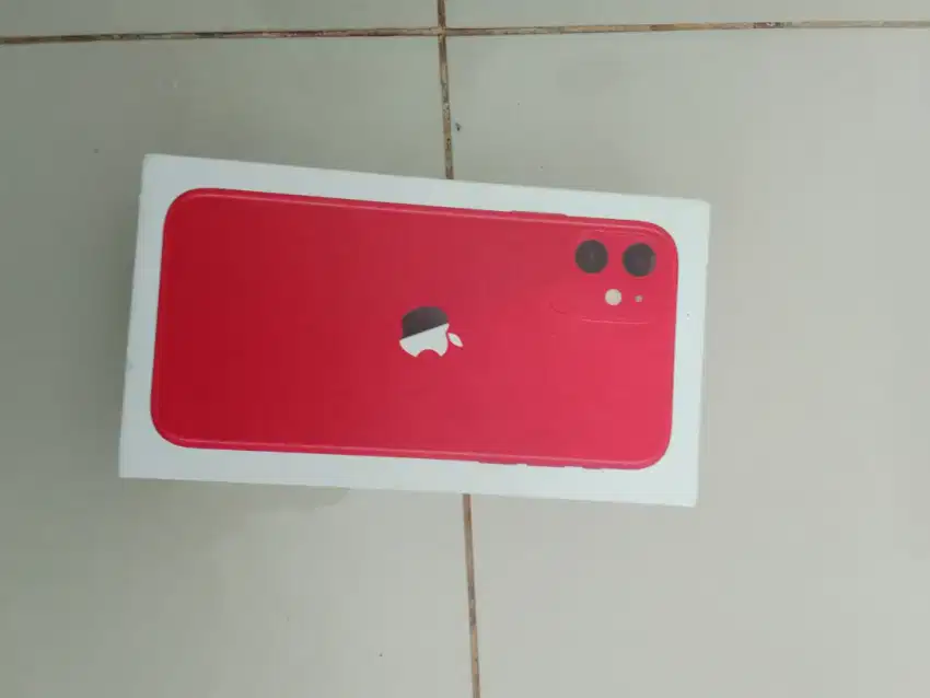 Jual dus bekas hp iphone 11 merah 64gb