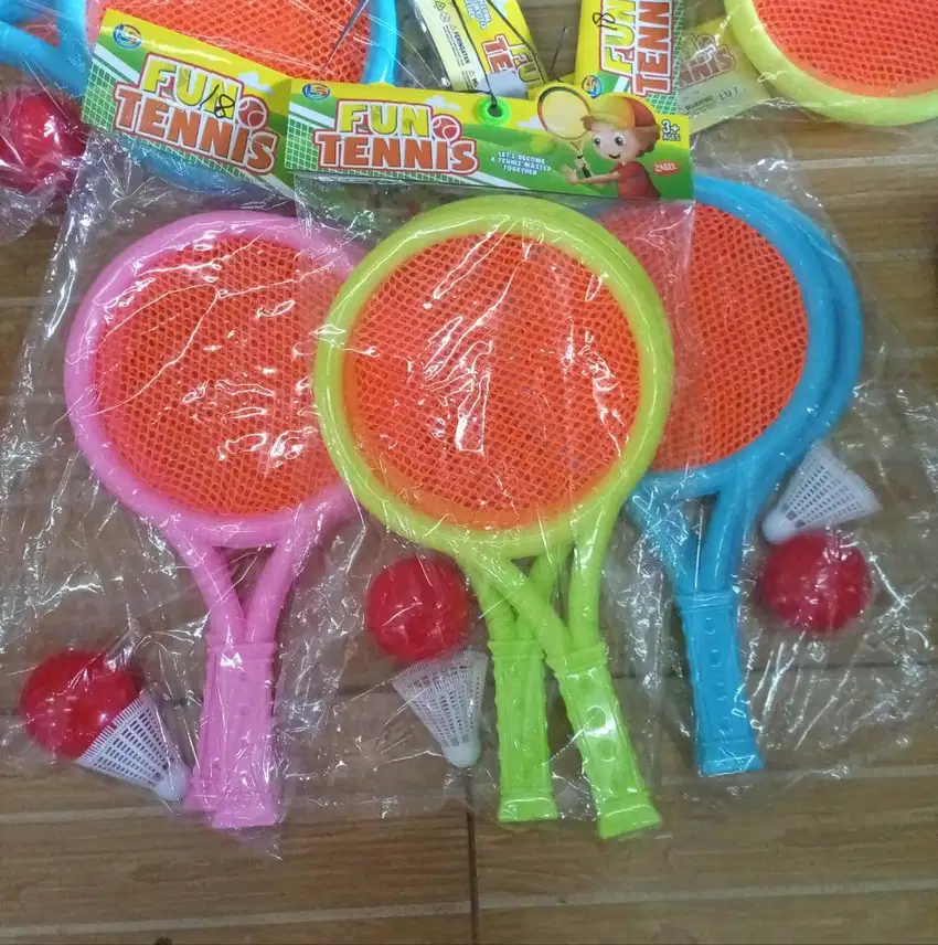 mainan anak rakt tennis isi 2