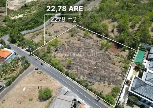 Land 22,78 Are For Sale Leasehold in Ungasan Near Cliff Area BSLL179