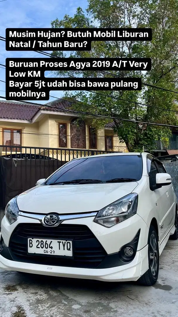 Agya TRD Sportivo G 1.2 A/T Putih Pajak On Istimewa Bebas Kehujanaaan!