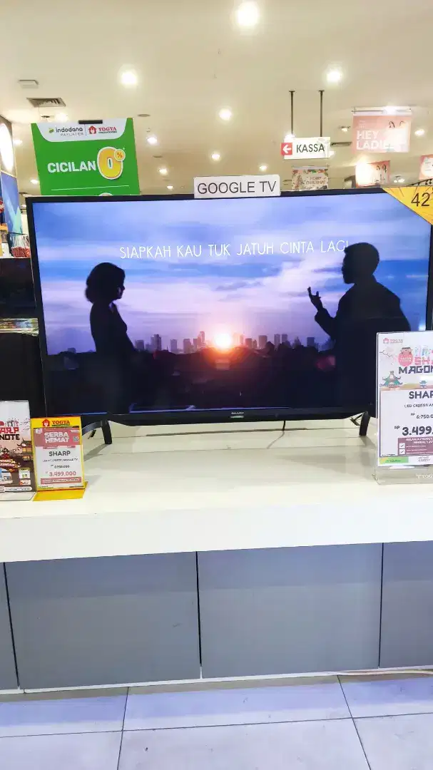 Kredit/Cash Google TV 42 inch sharp C42EG1I promo bunga dan dp 0%