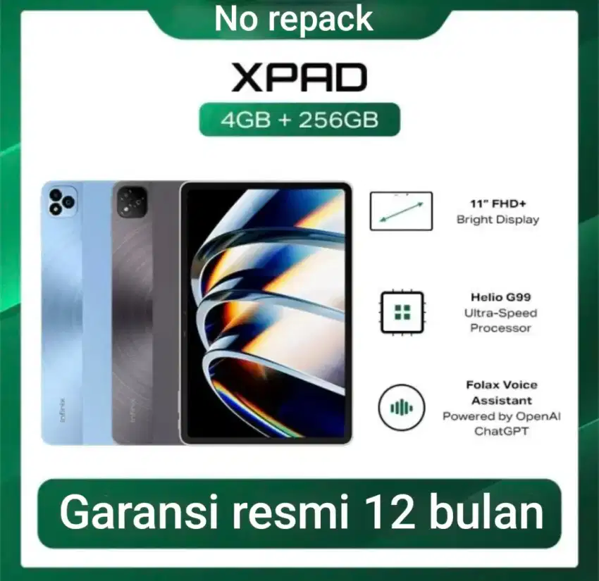 Infinix xpad 4/256. Baru. Segel pabrik. Garansi resmi 12 bulan