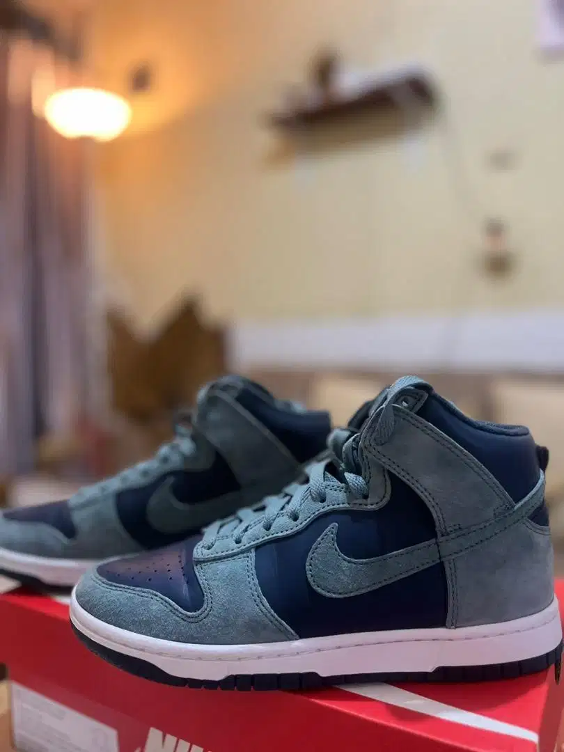 Nike Dunk Hi Retro PRM Armory Navy/ Mineral Slate Original