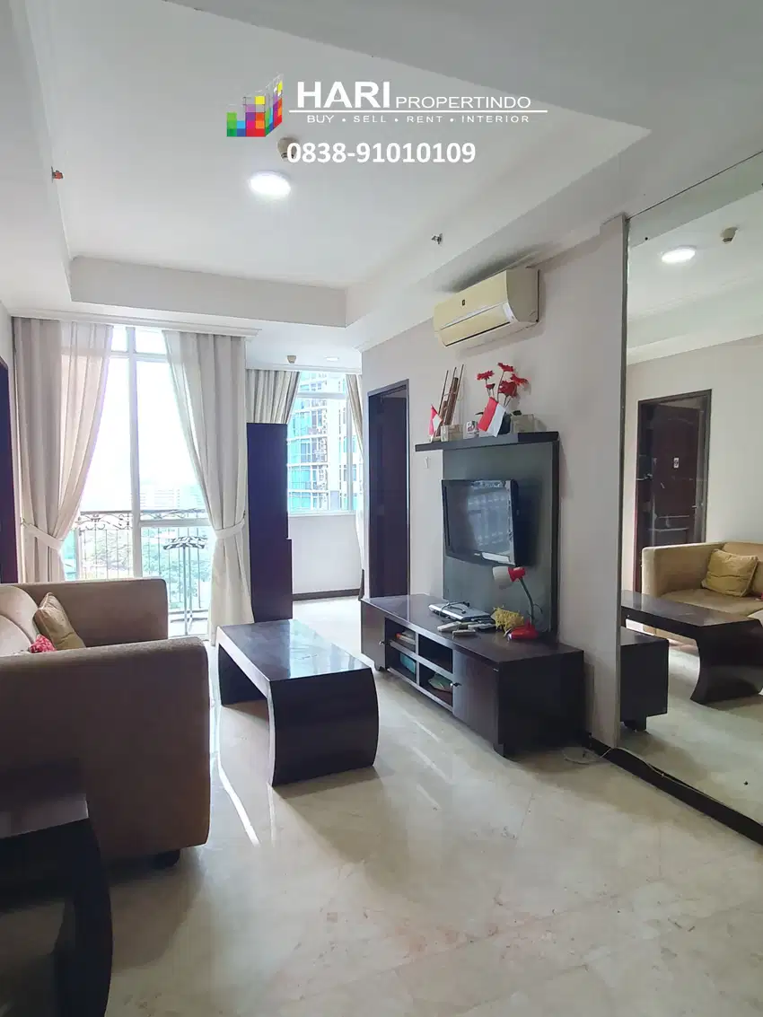 DIJUAL Apartment Bellagio Residence 2 BR - Furnished Close to MRT LRT