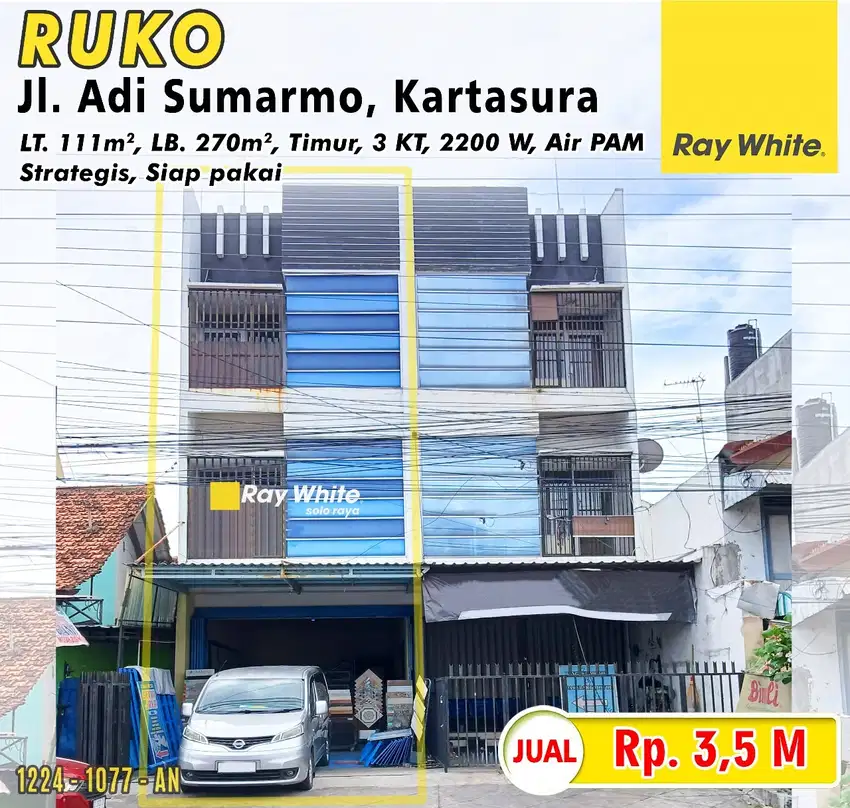 Ruko 3 Lantai Bagus Dan Siap Pakai Lokasi Kartasura Strategis