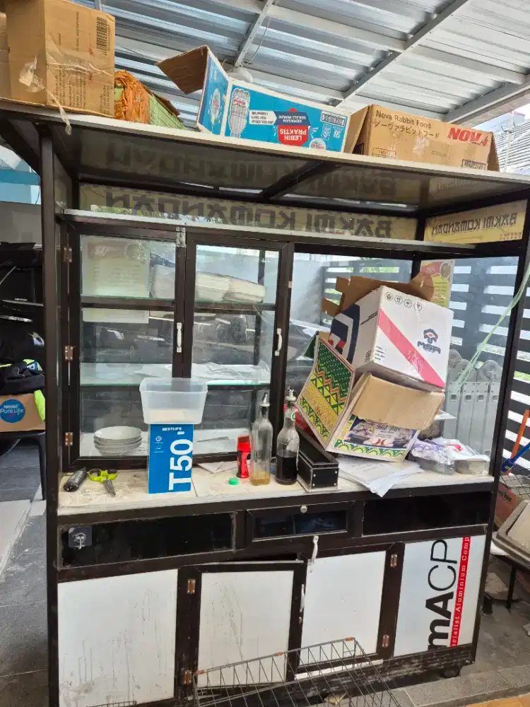 GEROBAK ALUMUNIUM JUAL CEPAT BU