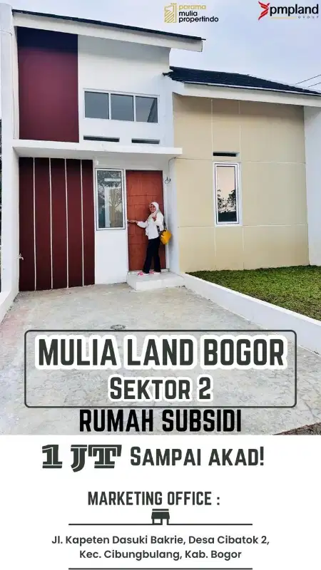 Dijual Rumah Subsidi Bogor, Murah, Strategis, Sejuk,  di Ciampea