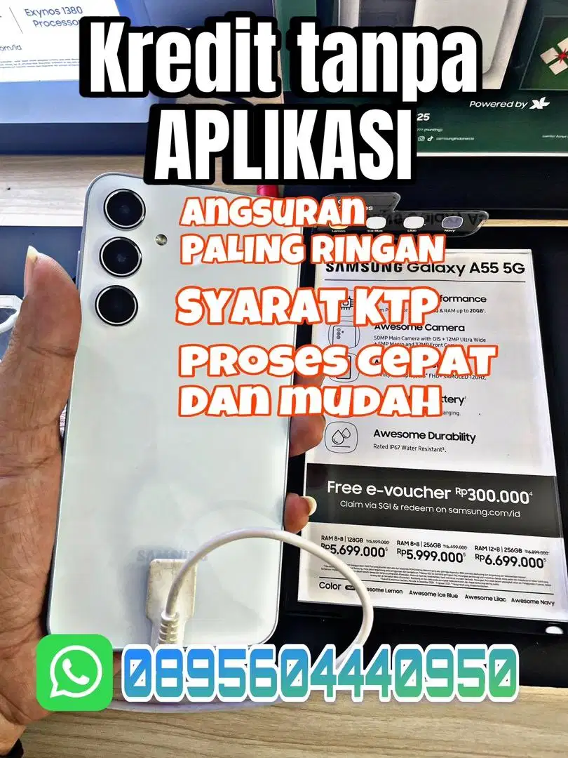 Samsung A55 bisa Kredit Tanpa Aplikasi