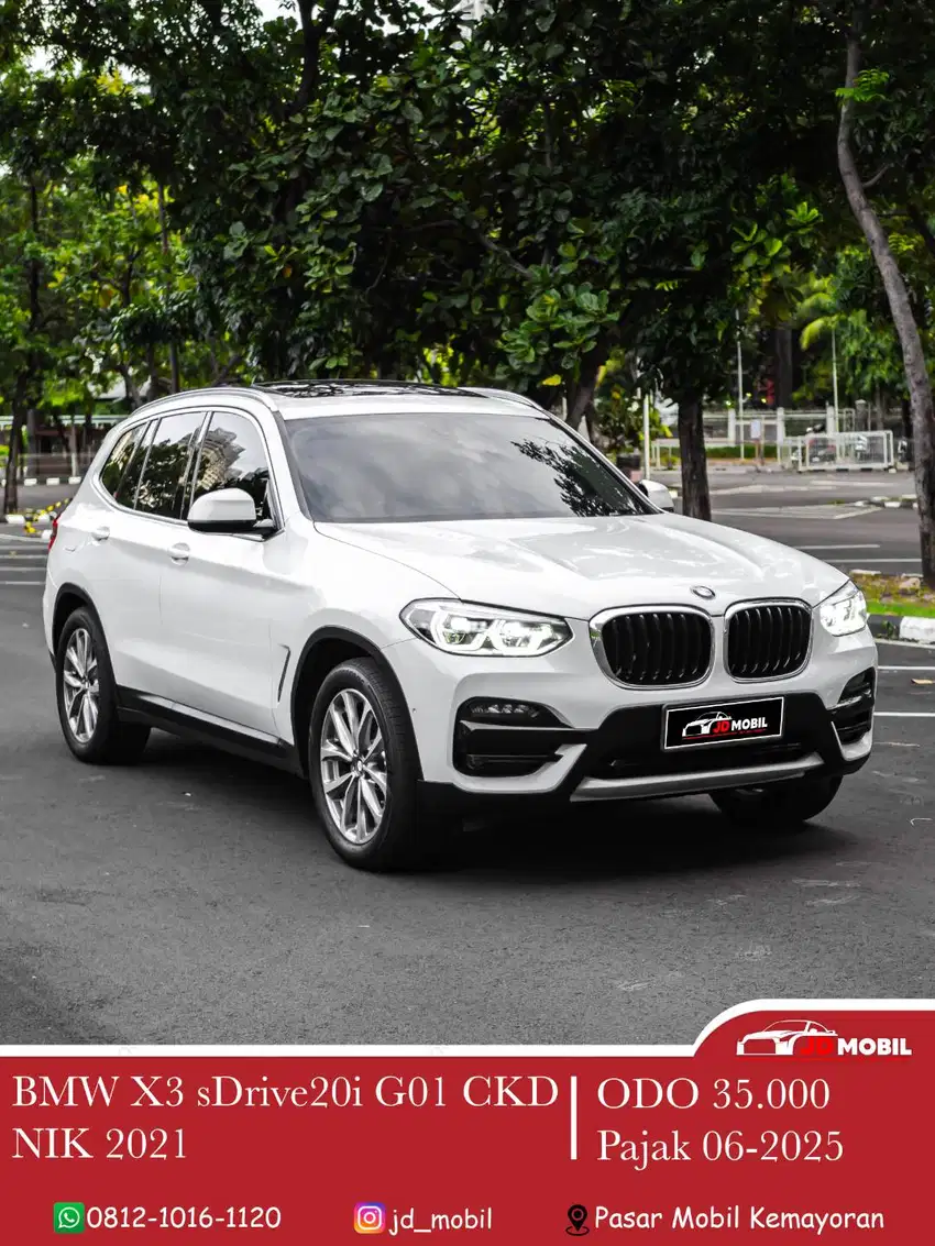 BMW X3 sDrive20i G01 CKD AT 2021/2022 Alpine White - x5 glc200