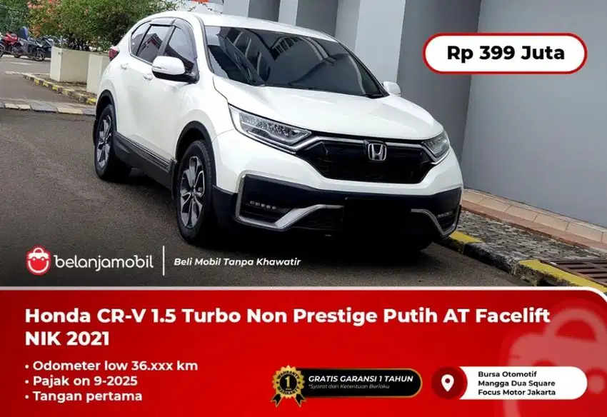 [ LOW KM ] Honda CRV CR V CR-V 1.5 Turbo Putih AT Facelift 2021/2022