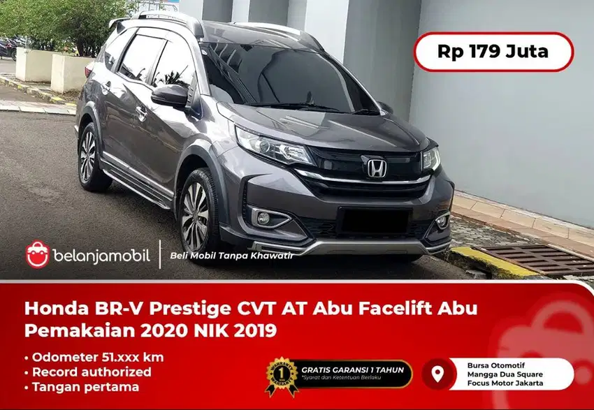 [WARRANTY] Honda BR-V BRV BR V Prestige CVT AT NIK 2019