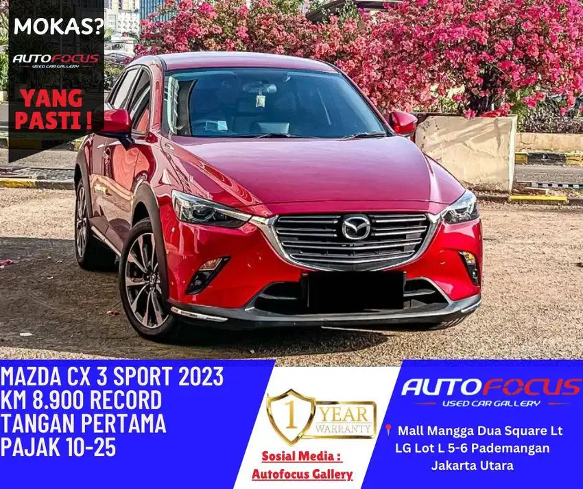 Mazda CX3 CX 3 Sport AT Red Crystal Metalic 2023 Like New