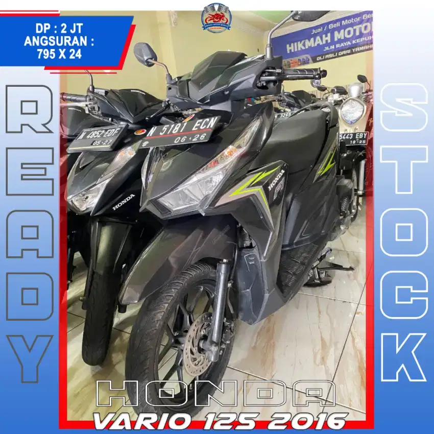 HONDA VARIO 125 2016 SIAP PANTAU BOSSKU HIKMAH MOTOR KEPUH MALANG