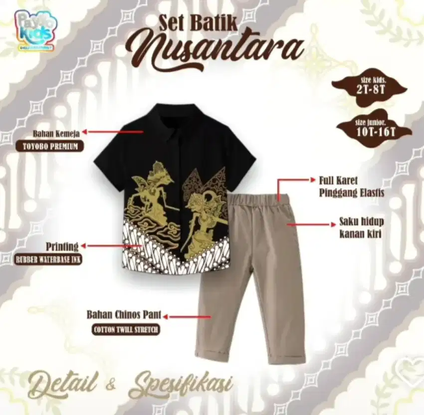 Set Batik Nusantara By Payyo Kids