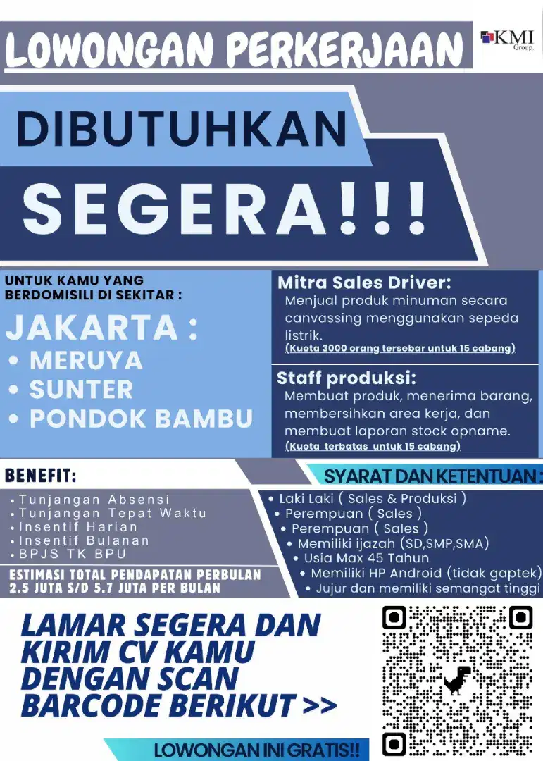 Lowongan Kerja Untuk Sales Driver Haus