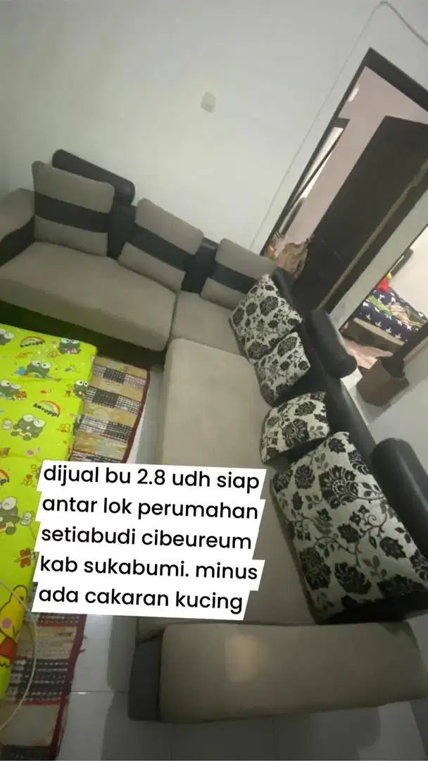 sofa duduk letter L