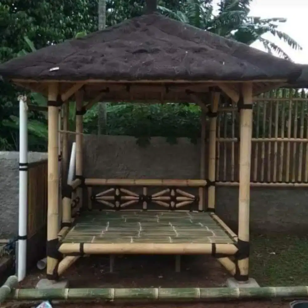 GAZEBO BAMBU MURAH