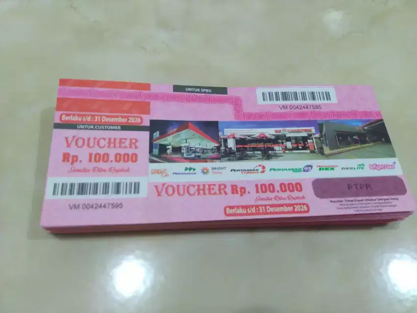 Voucher bensin Pertamina