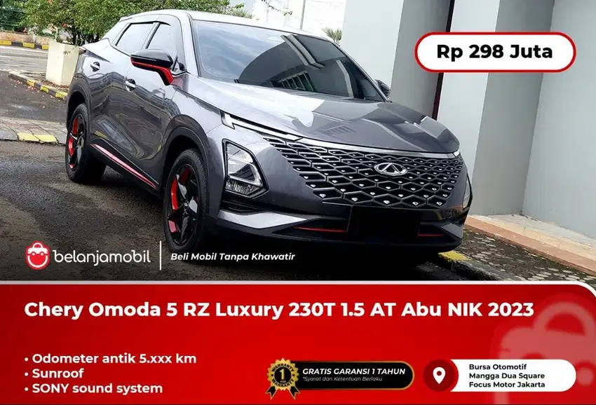 [KM ANTIK 5RB] Chery Omoda 5 RZ Luxury 230T 1.5 Sunroof AT NIK 2023