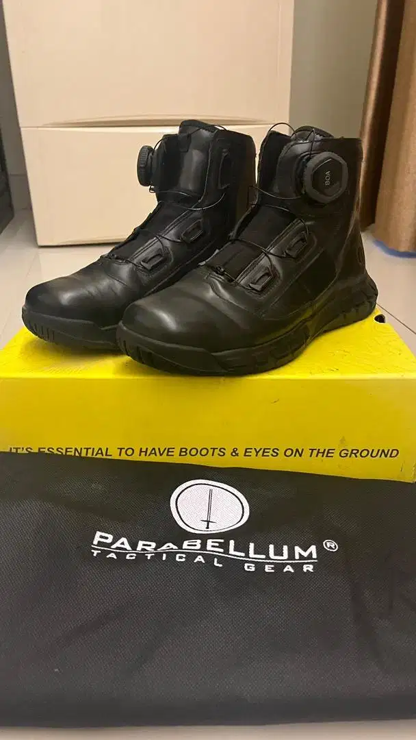 Parabellum Midtracx Black Size 40 Boots Dinas Polisi Lantas