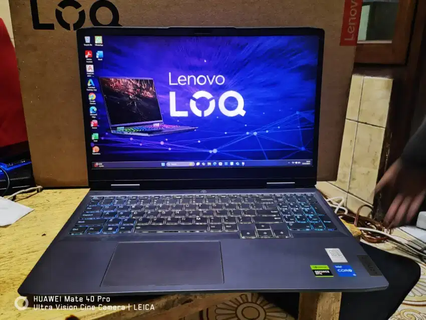 Laptop gaming slim lenovo LOQ core i5 gen 13 ram 16 ssd 512 RT 4050