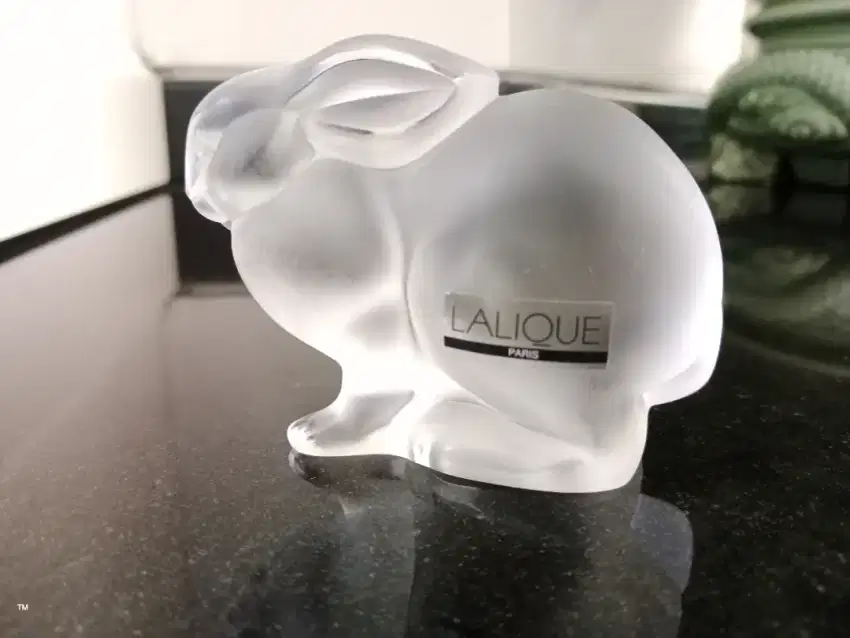 Lalique crystal rabbit