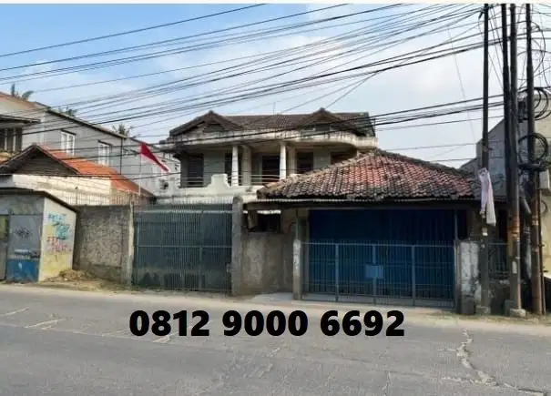 Jual Rumah Tua Hitung Tanah Pinggir Jalan Raya Salembaran Teluknaga