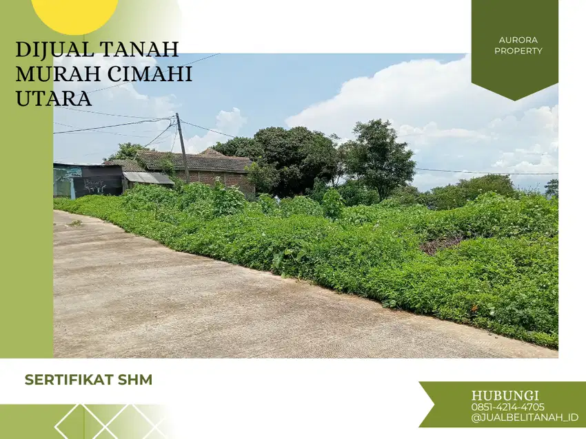 Dijual Tanah Datar Murah Cimahi Utara