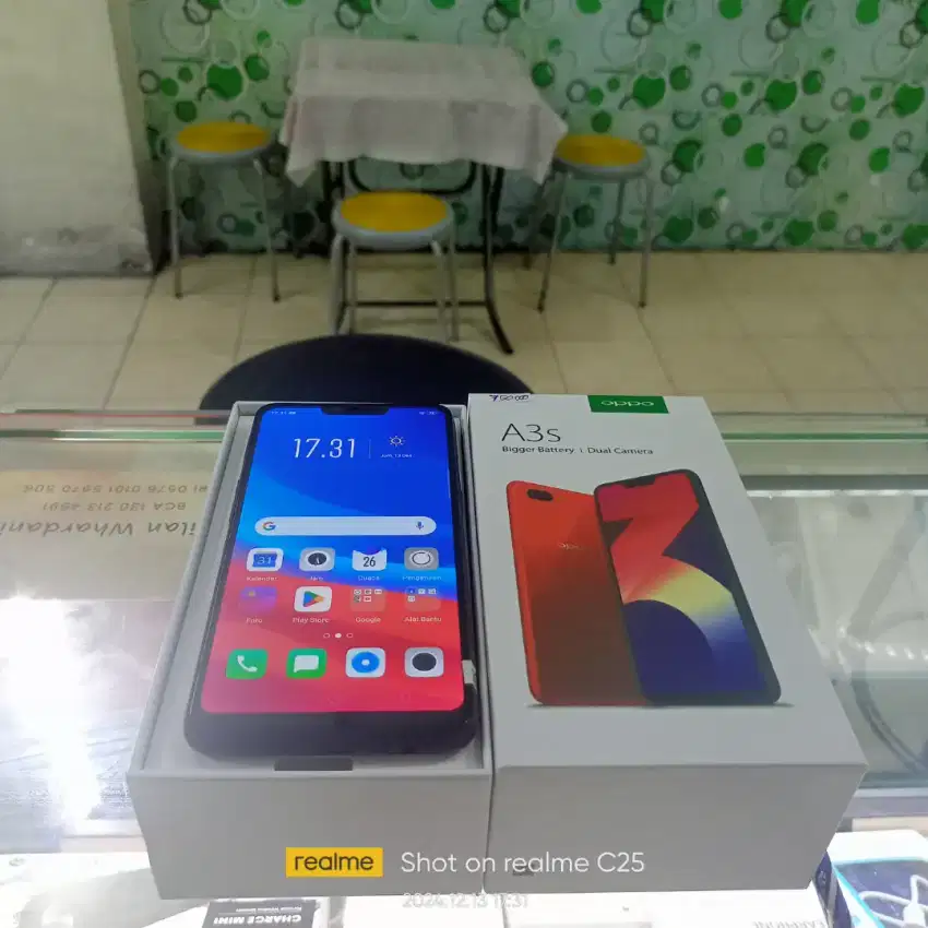 Oppo A3s BEKAS fullset normal bisa Tukar Tambah