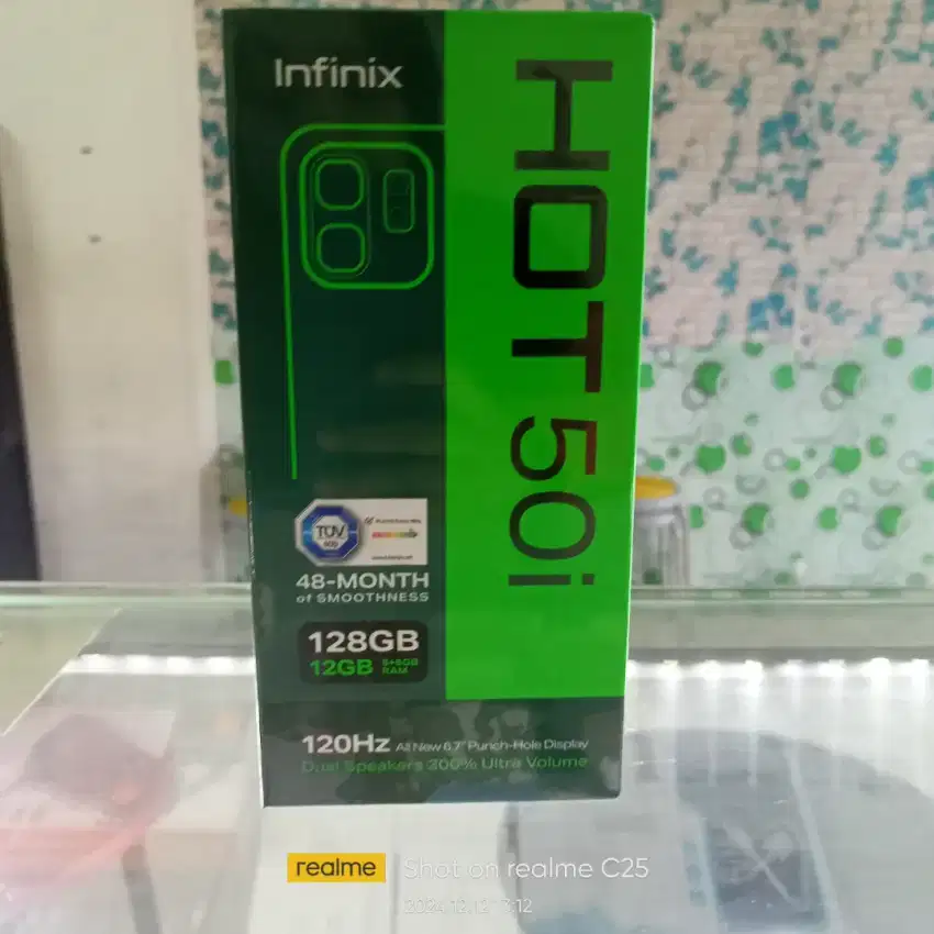 INFINIX HOT 50i 6+6/128 BARU garansi resmi bisa TT atau Kredit