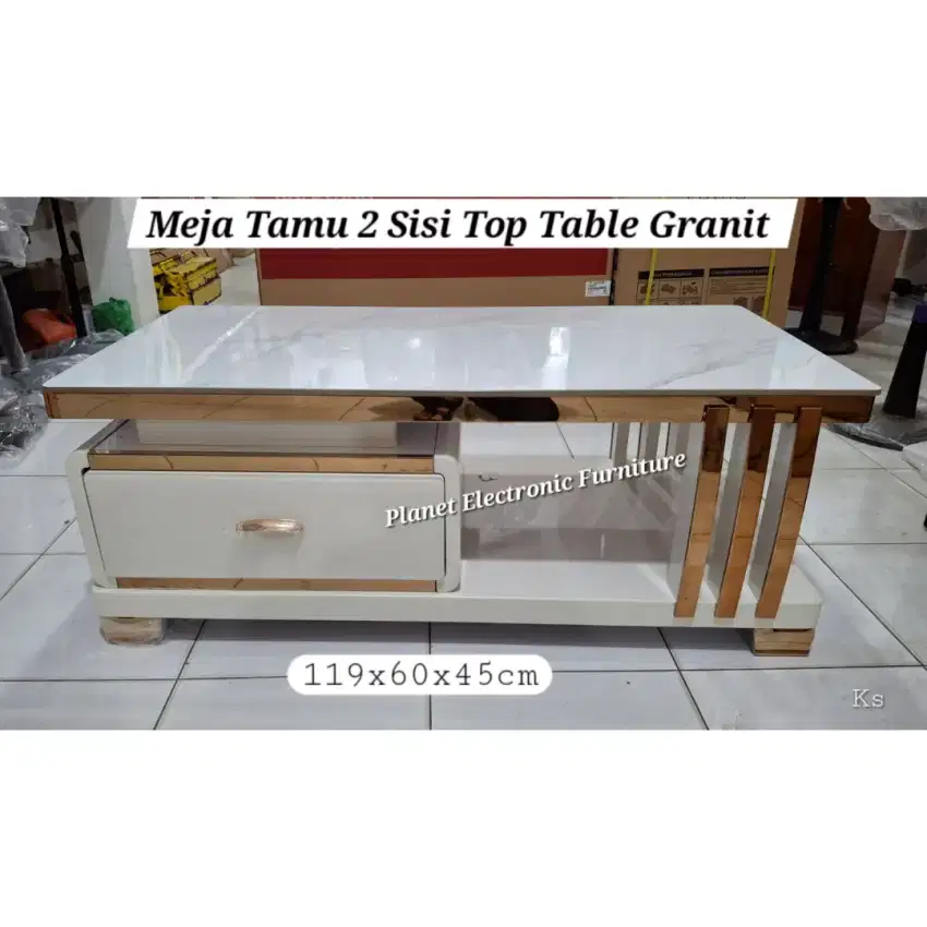 Meja Granit Meja Kopi Coffee table meja Tamu Meja teras