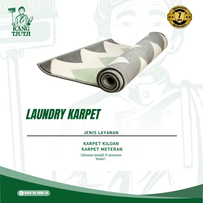 LAUNDRY TERLENGKAP , KARPET , SAJADAH , KASUR , PERLENGKAPAN BAYI