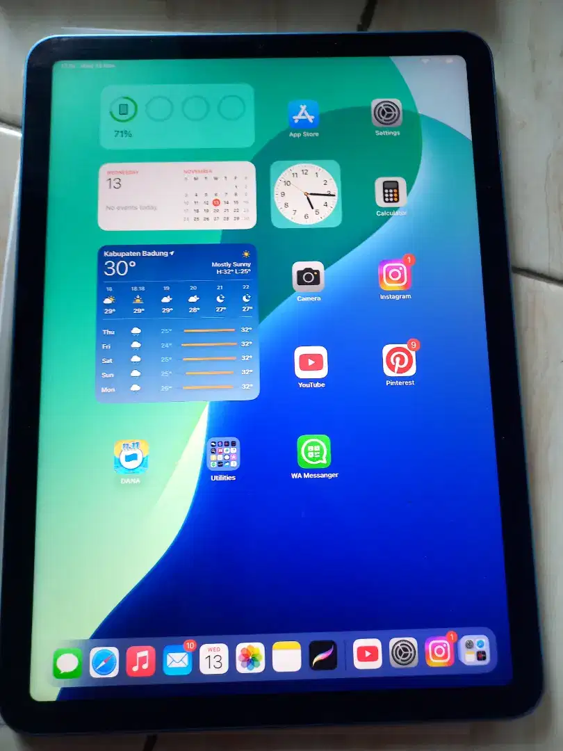 Ipad air 5 like new fullset chipset M1