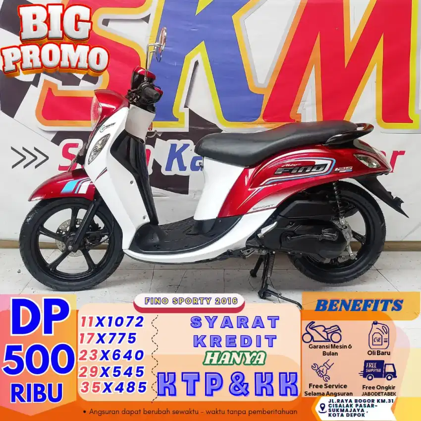 (serbu DP hnya 500 lngsng gas) Fino 2016 cash credt