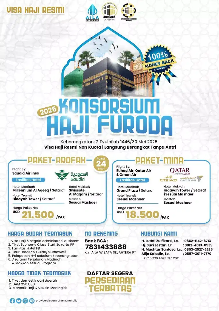 Haji furoda. Langsung berangkat