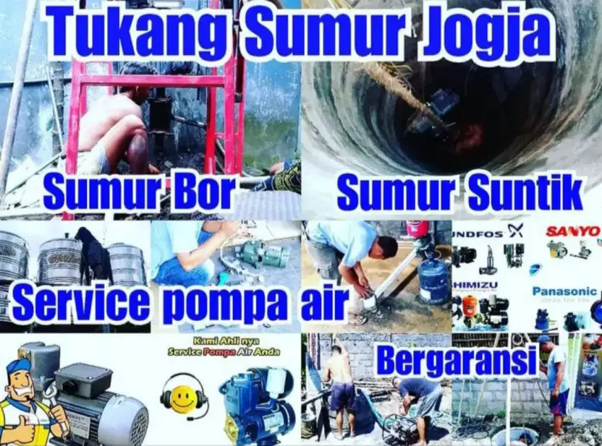 SERVIS SERVICE POMPA AIR,SUMUR BOR SUNTIK GALI,KURAS SUMUR,JOGJA BOR