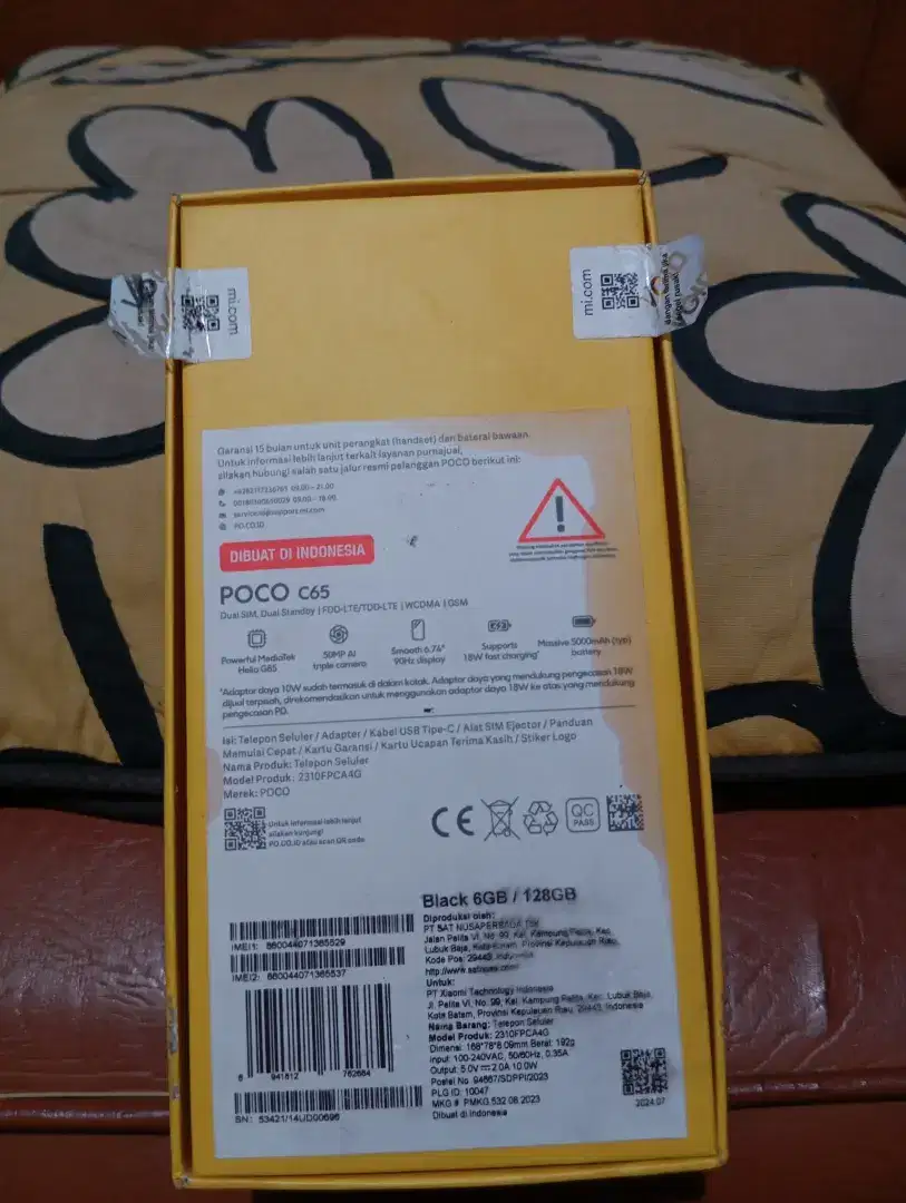 Lagi BU bgt , HP POCO C65 RAM 6GB/128GB masih komplit