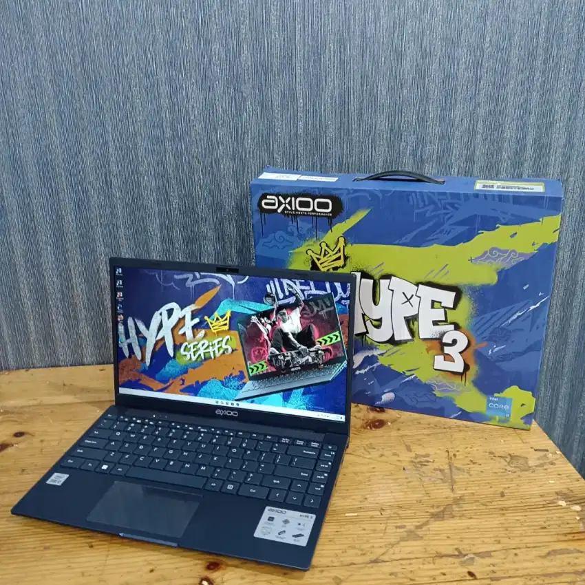 Axioo MyBook Hype 3, Intel Core i3-1005G1, Gen 10Th, Ram 8 / 256Gb 