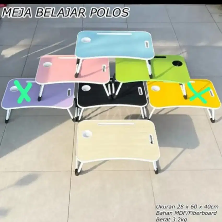 Meja Belajar Anak / Meja Lipat Polos