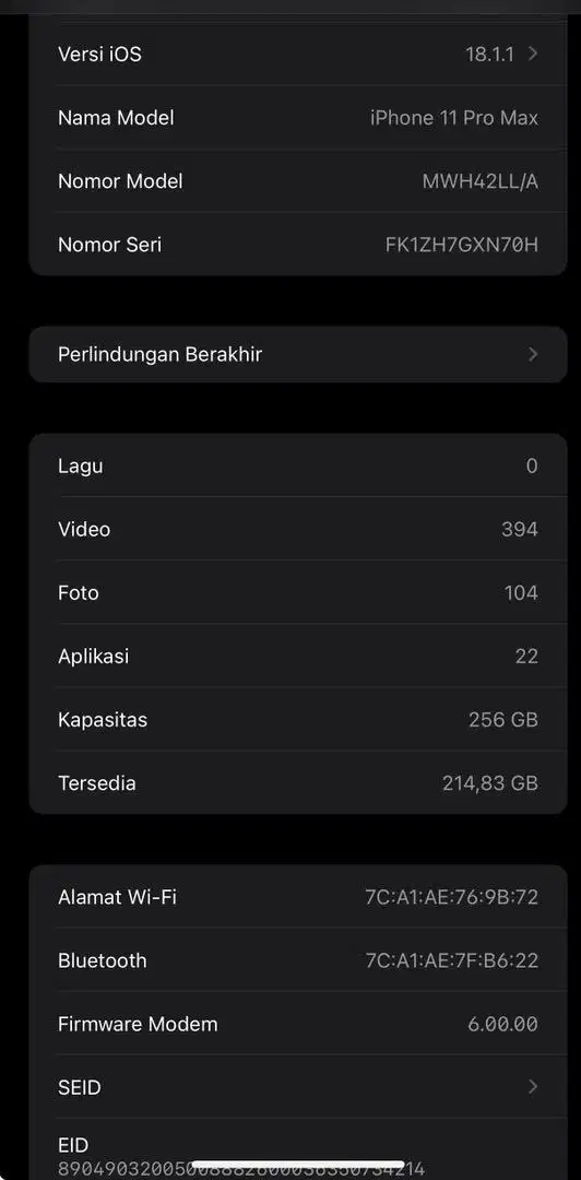 Promax 256 iPhone 11 Bea cukai