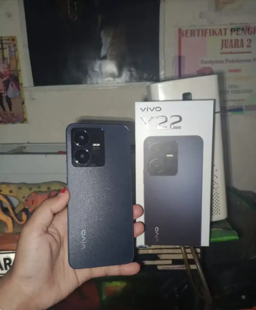 Vivo y22 ram 4+4/64 fullset mulus!.