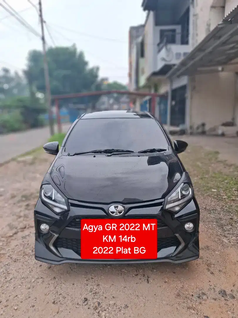 Toyota agya gr manual 2022 km14rban plat bg