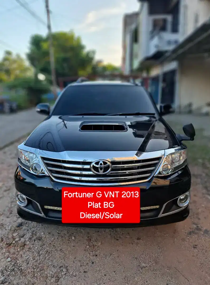 Toyota fortuner g vnt turbo manual diesel 2013 plat bg