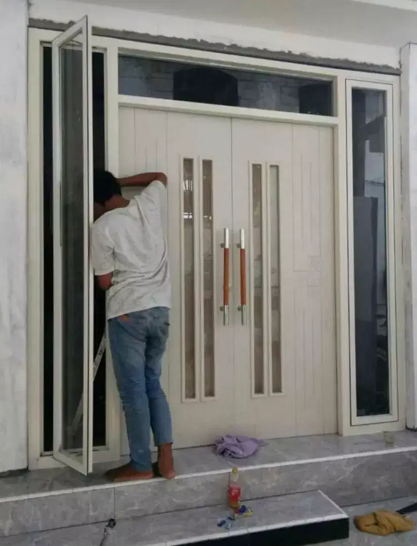 Pintu geser pintu lipat dll dr almunium