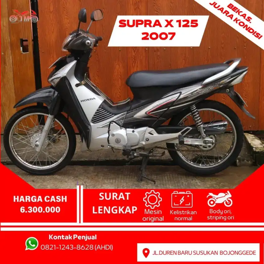 SUPRQ X 125 THN 2007 PAJAK ON SIAP PAKE