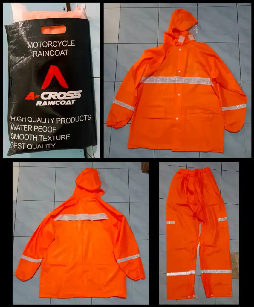 JAS HUJAN BARU, WARNA ORANGE