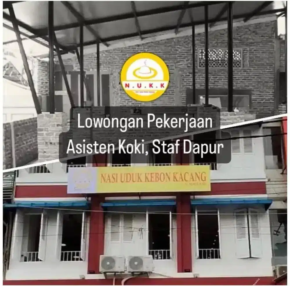 Koki, Asisten Koki, Staf Dapur Resto Nasi Uduk