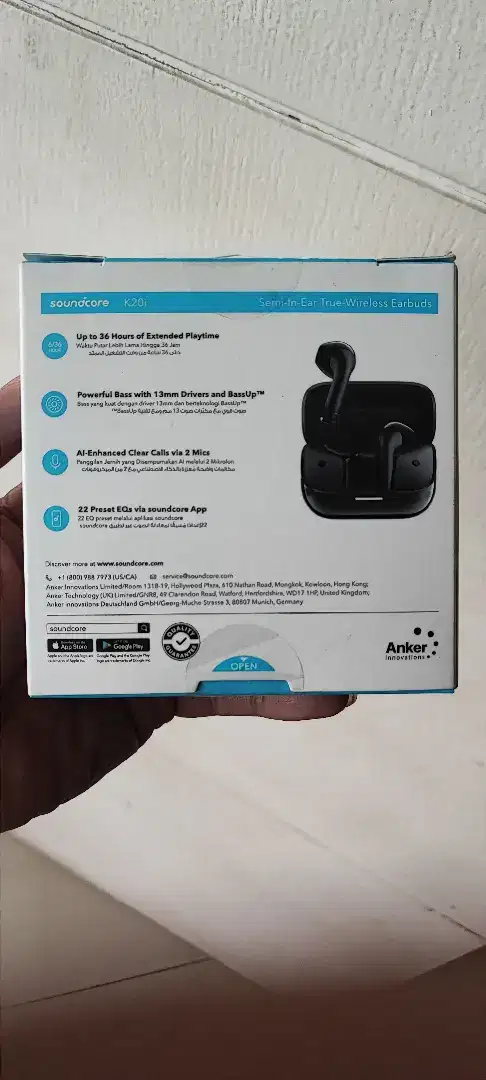 Headset TWS Soundcore K20i, BNIB