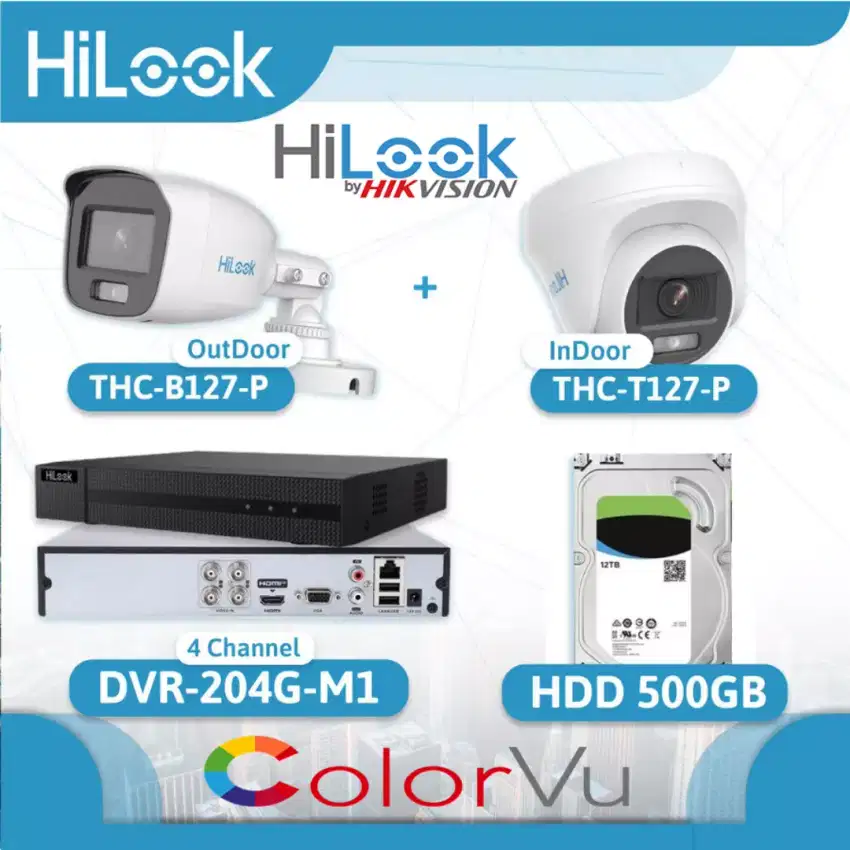 cctv colorvu hilook 2mp