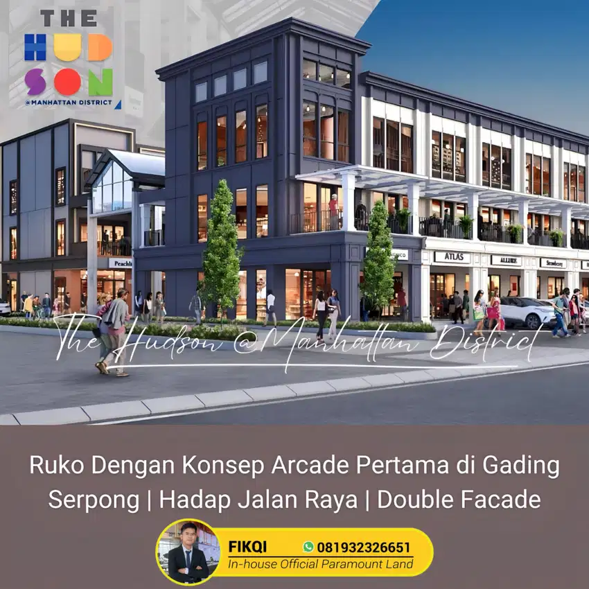 The Hudson Ruko Premium bisnis di gading serpong